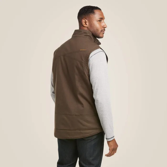 Rebar Washed DuraCanvas Insulated Vest Wren Men Ariat Jackets and Vests Rebar Washed DuraCanvas Insulated Vest Wren Men Ariat Jackets and Vests