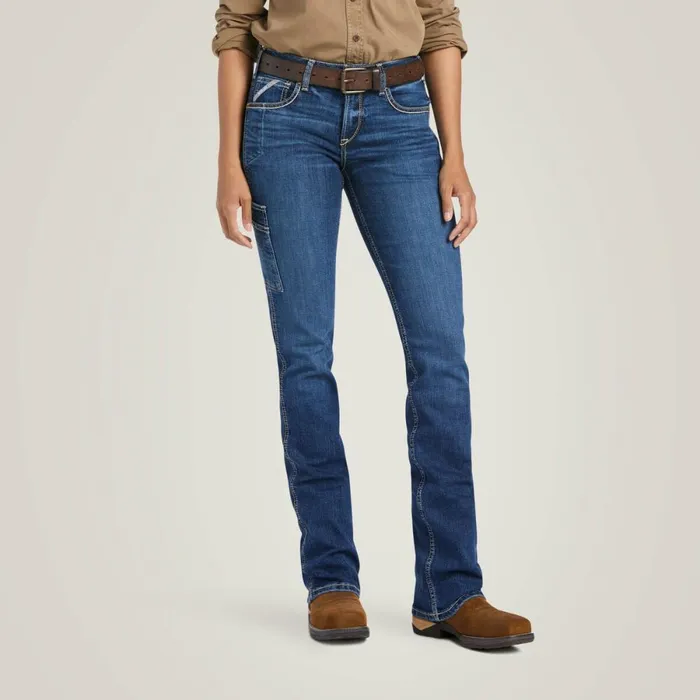 Rebar Work Flex Perfect Rise Riveter Boot Cut Jean Pilar Women Ariat Denim