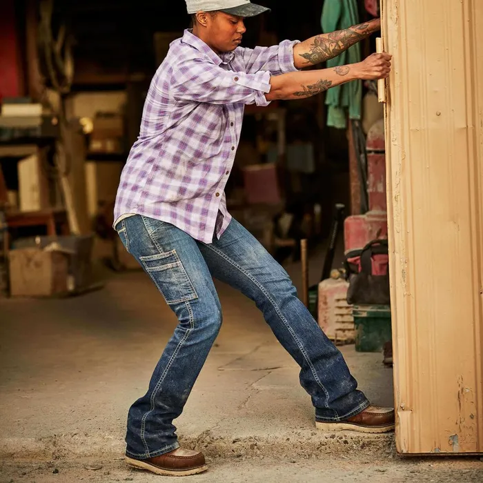 Rebar Work Flex Perfect Rise Riveter Boot Cut Jean Pilar Women Ariat Denim Rebar Work Flex Perfect Rise Riveter Boot Cut Jean Pilar Women Ariat Denim