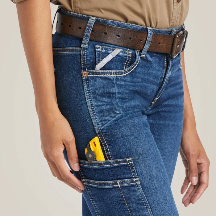 Rebar Work Flex Perfect Rise Riveter Boot Cut Jean Pilar Women Ariat Denim Rebar Work Flex Perfect Rise Riveter Boot Cut Jean Pilar Women Ariat Denim