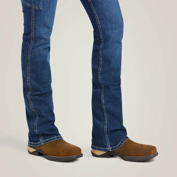 Rebar Work Flex Perfect Rise Riveter Boot Cut Jean Pilar Women Ariat Denim Rebar Work Flex Perfect Rise Riveter Boot Cut Jean Pilar Women Ariat Denim