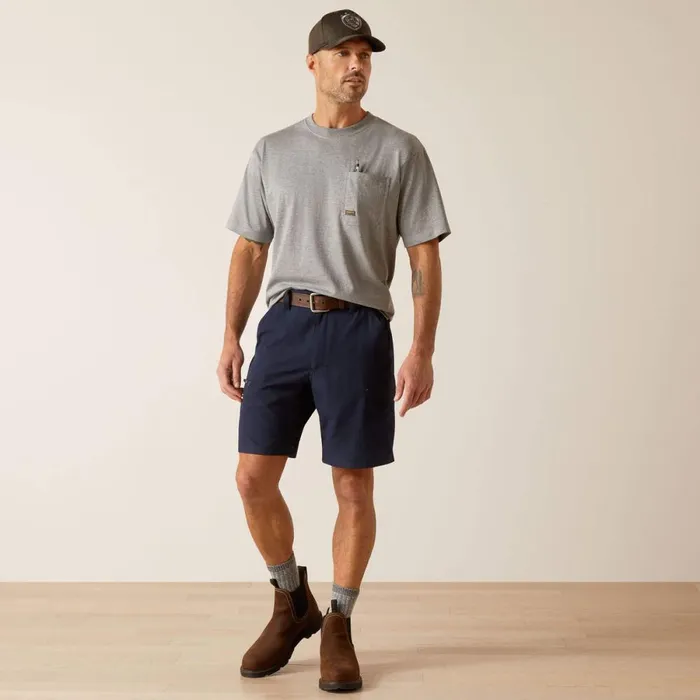 Rebar WorkFlow Ultralight Short Navy Men Ariat Pants and Shorts Rebar WorkFlow Ultralight Short Navy Men Ariat Pants and Shorts