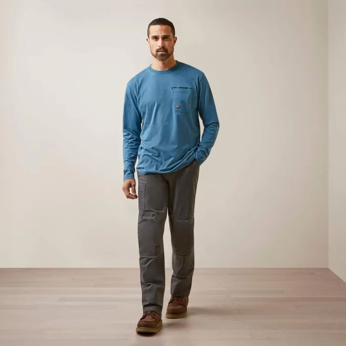 Rebar Workman Blueprint Indian Teal Men Ariat TShirts and Polos