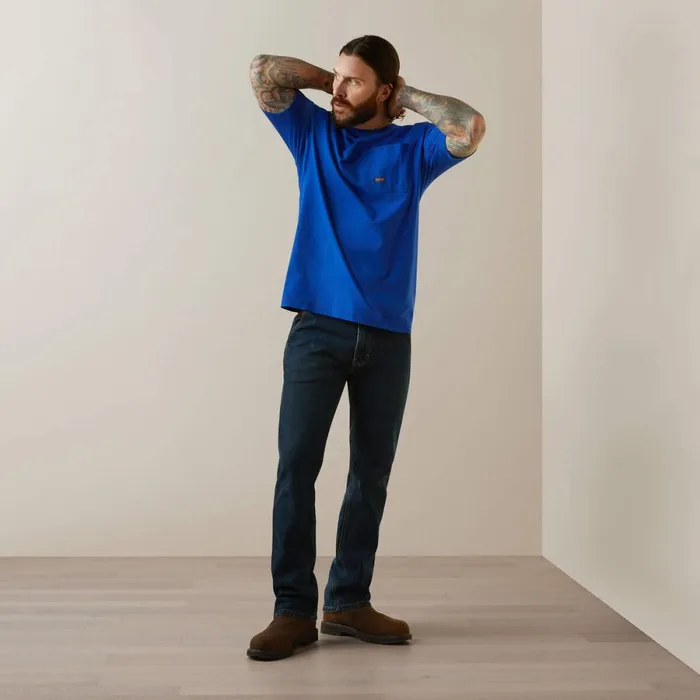Rebar Workman Born For This TShirt Royal Blue Heather Men Ariat TShirts and Polos Rebar Workman Born For This TShirt Royal Blue Heather Men Ariat TShirts and Polos