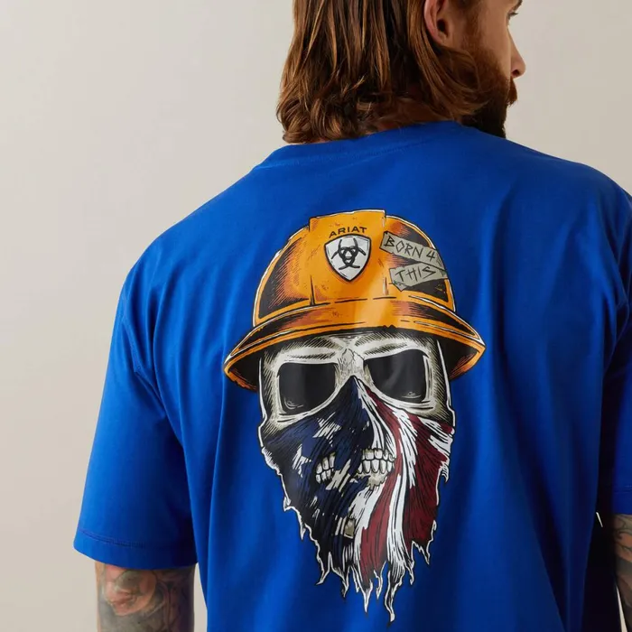Rebar Workman Born For This TShirt Royal Blue Heather Men Ariat TShirts and Polos Rebar Workman Born For This TShirt Royal Blue Heather Men Ariat TShirts and Polos