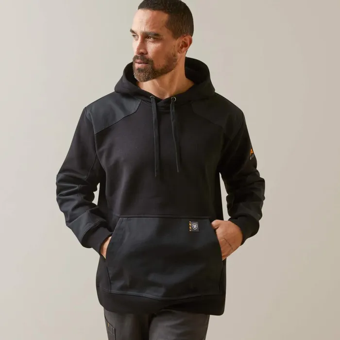 Rebar Workman DuraCanvas Hoodie Blackblack Men Ariat Sweatshirts and Hoodies