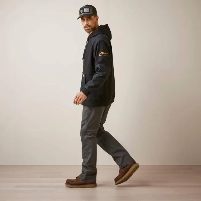 Rebar Workman DuraCanvas Hoodie Blackblack Men Ariat Sweatshirts and Hoodies Rebar Workman DuraCanvas Hoodie Blackblack Men Ariat Sweatshirts and Hoodies
