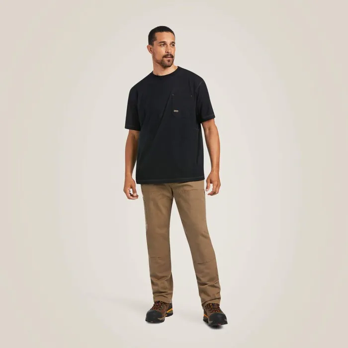 Rebar Workman Reflective Flag TShirt Black Men Ariat TShirts and Polos Rebar Workman Reflective Flag TShirt Black Men Ariat TShirts and Polos