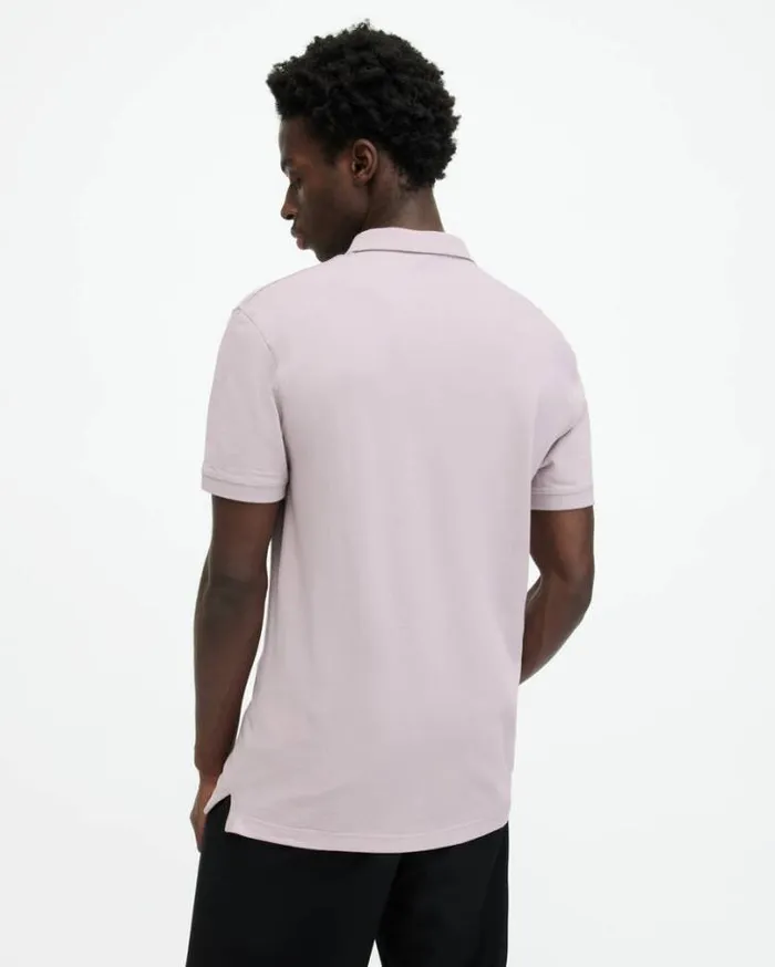 Reform Short Sleeve Polo Shirt Smokey Lilac Men AllSaints TShirts