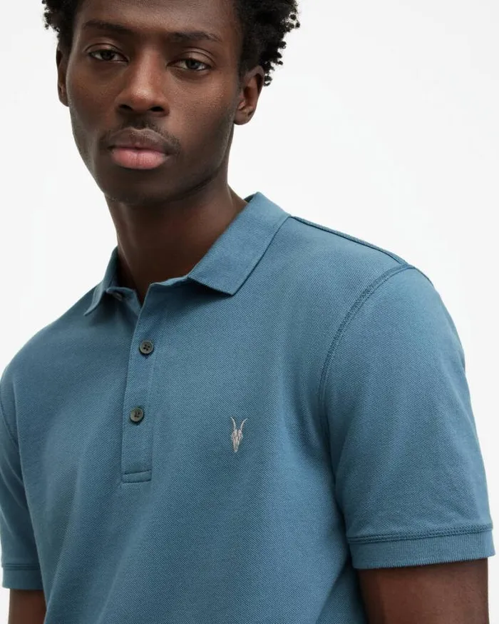 Reform Short Sleeve Polo Shirts 2 Pack Cool Greysur Blue Men AllSaints TShirts Reform Short Sleeve Polo Shirts 2 Pack Cool Greysur Blue Men AllSaints TShirts