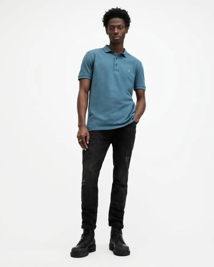 Reform Short Sleeve Polo Shirts 2 Pack Cool Greysur Blue Men AllSaints TShirts Reform Short Sleeve Polo Shirts 2 Pack Cool Greysur Blue Men AllSaints TShirts