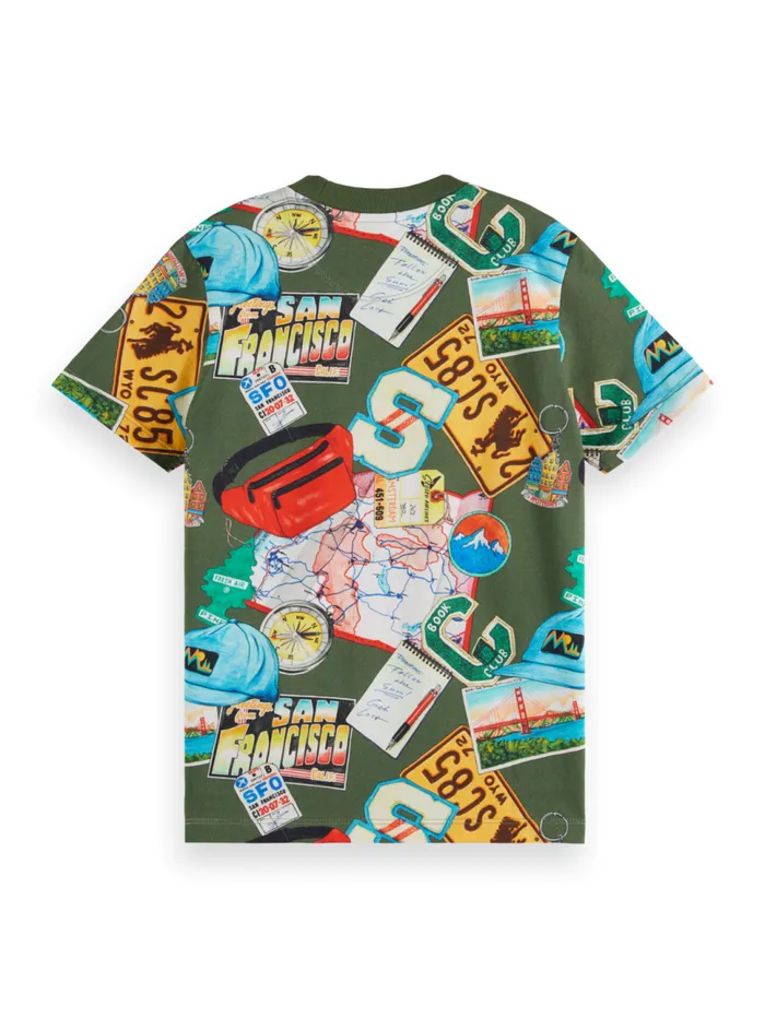 Regularfit Allover Printed Tshirt Souvenir Print Colourful Kids Scotch and Soda TShirts Regularfit Allover Printed Tshirt Souvenir Print Colourful Kids Scotch and Soda TShirts