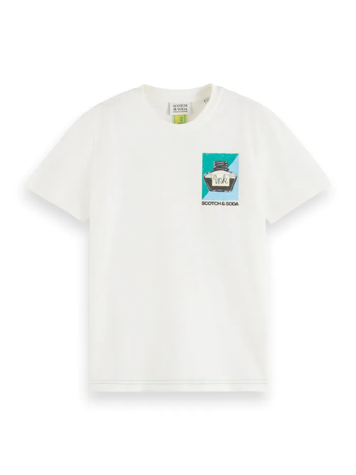 REGULARFIT ARTWORK TSHIRT Off White Kids Scotch and Soda TShirts