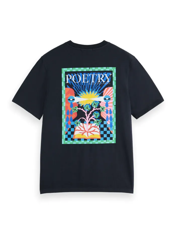 REGULAR FIT FRONT BACK ARTWORK TSHIRT Black Men Scotch and Soda TShirts and Polo Shirts REGULAR FIT FRONT BACK ARTWORK TSHIRT Black Men Scotch and Soda TShirts and Polo Shirts