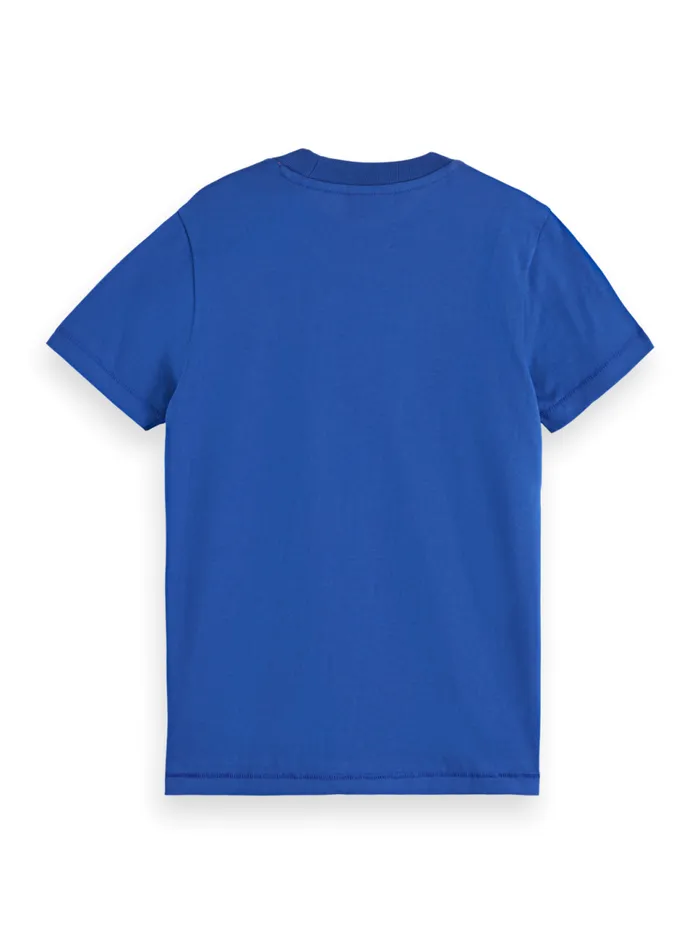 Regularfit Logo Tshirt Road Trip Blue Kids Scotch and Soda TShirts