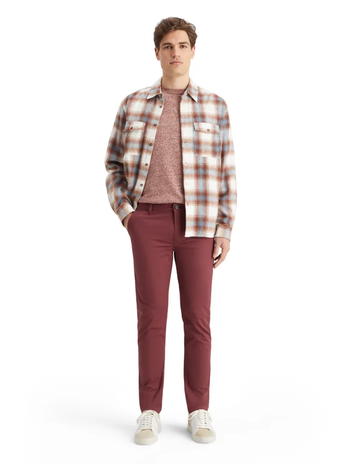 Regular Fit Melange Tshirt Wine Men Scotch and Soda TShirts and Polo Shirts