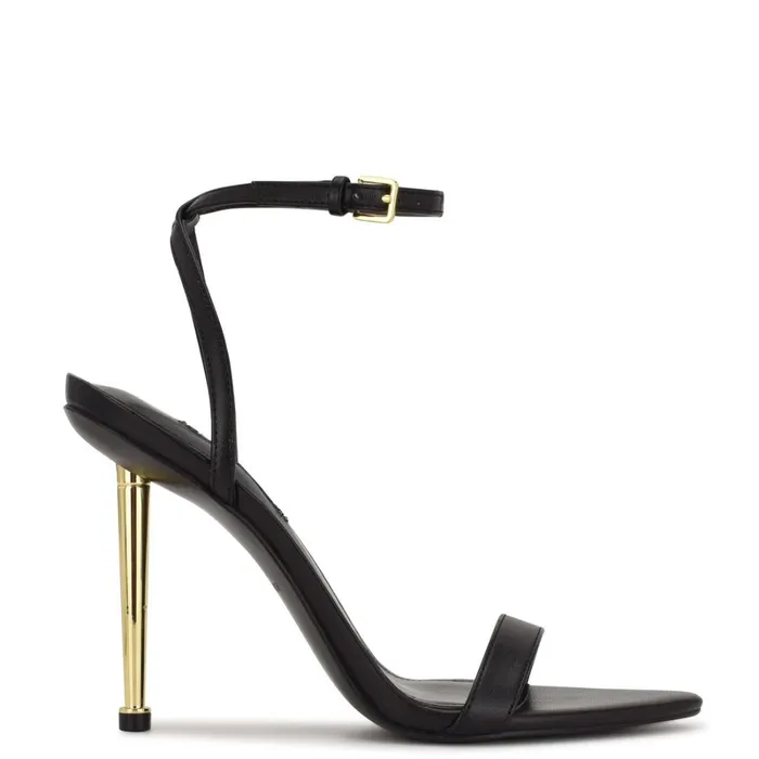 Reina Ankle Strap Sandals Black Women Nine West Dress