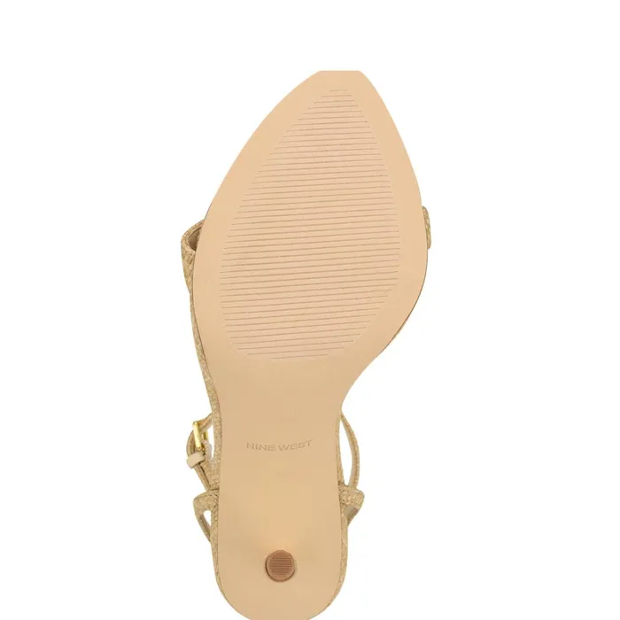 Reina Ankle Strap Sandals Natural Raffia Women Nine West High Heels Reina Ankle Strap Sandals Natural Raffia Women Nine West High Heels