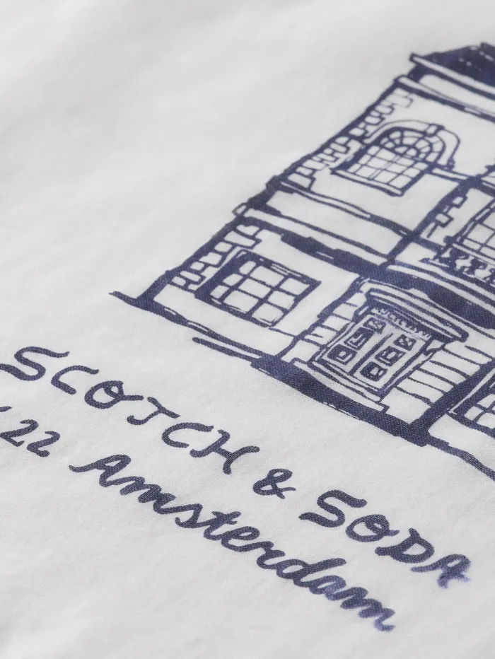 Relaxed Fit Applique Artwork Tshirt Swan Men Scotch and Soda TShirts and Polo Shirts Relaxed Fit Applique Artwork Tshirt Swan Men Scotch and Soda TShirts and Polo Shirts