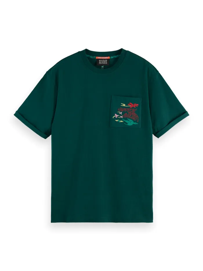 RELAXED FIT POCKET TSHIRT Parchment Men Scotch and Soda TShirts and Polo Shirts RELAXED FIT POCKET TSHIRT Parchment Men Scotch and Soda TShirts and Polo Shirts
