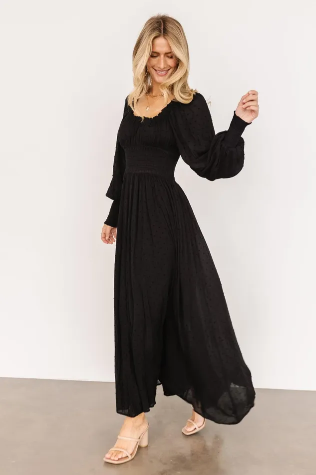Renata Dot Maxi Dress Black Women Baltic Born Maxi Dresses Renata Dot Maxi Dress Black Women Baltic Born Maxi Dresses