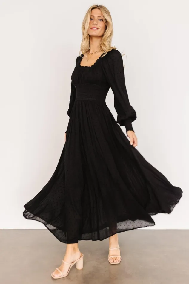 Renata Dot Maxi Dress Black Women Baltic Born Maxi Dresses Renata Dot Maxi Dress Black Women Baltic Born Maxi Dresses