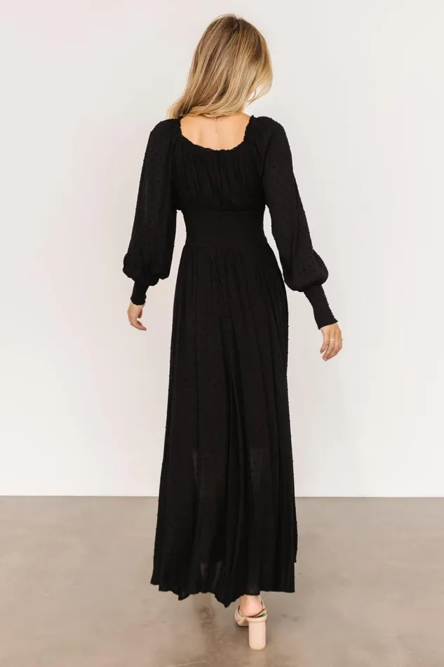 Renata Dot Maxi Dress Black Women Baltic Born Maxi Dresses Renata Dot Maxi Dress Black Women Baltic Born Maxi Dresses