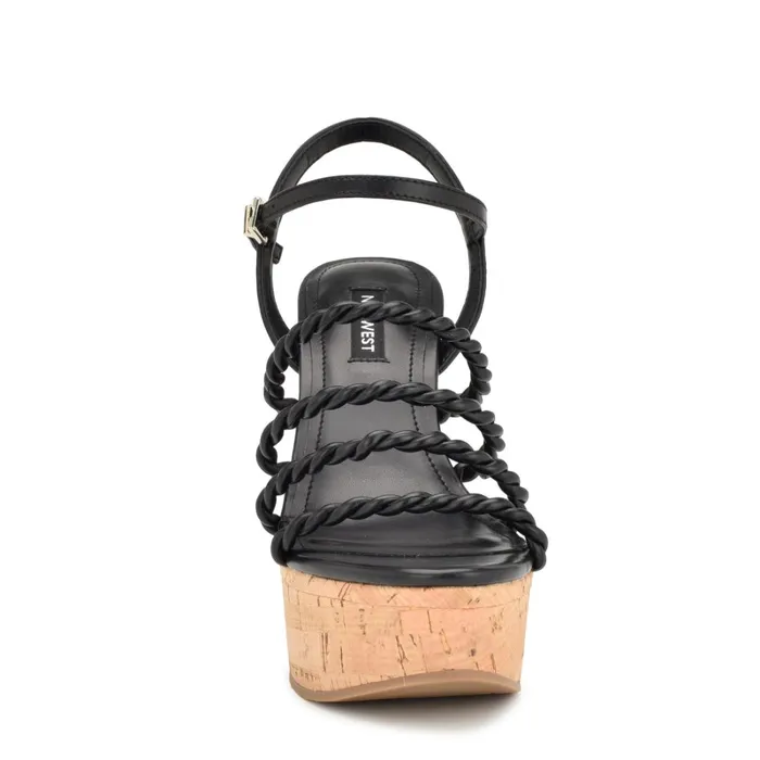 Renest Ankle Strap Wedge Sandals Black Women Nine West Sandals Renest Ankle Strap Wedge Sandals Black Women Nine West Sandals