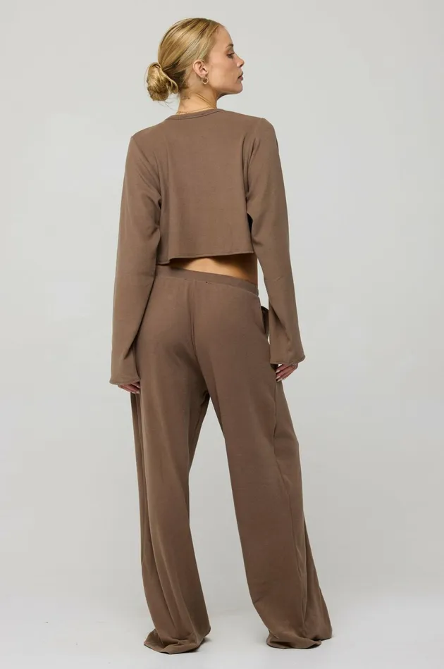 RESA Basics Boyfriend Crop Rib In Chai 8211 Women