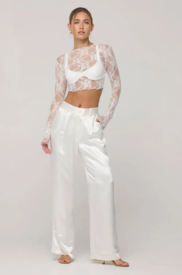 RESA Brides Ida Lace Top In White 8211 Women