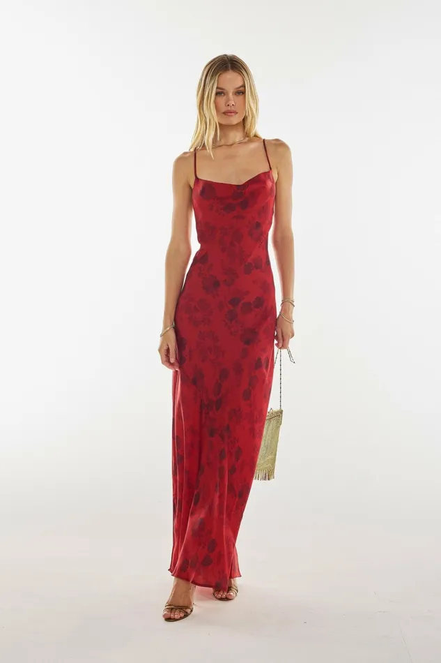 RESA Maxi Dress Margot Maxi In Red Currant 8211 Women