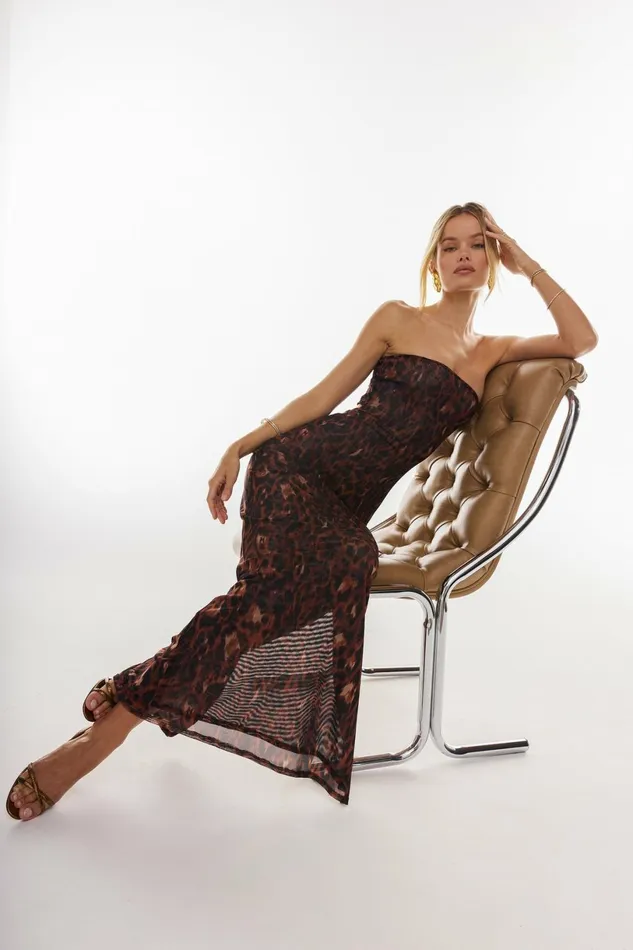RESA Midi Dress Demi Mesh Dress In Knox 8211 Women