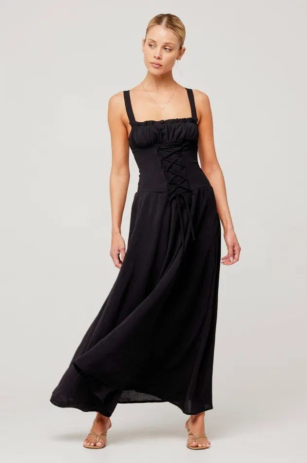 RESA Midi Dress Izzy Dress In Black 8211 Women
