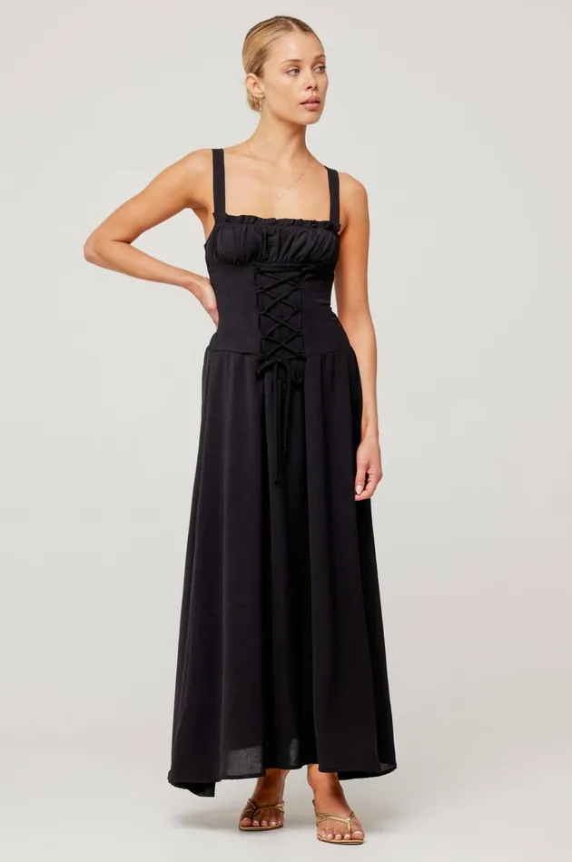 RESA Midi Dress Izzy Dress In Black 8211 Women