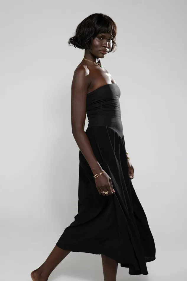 RESA Midi Dress Mackenzie Dress In Black 8211 Women