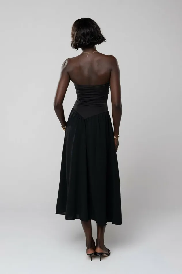 RESA Midi Dress Mackenzie Dress In Black 8211 Women