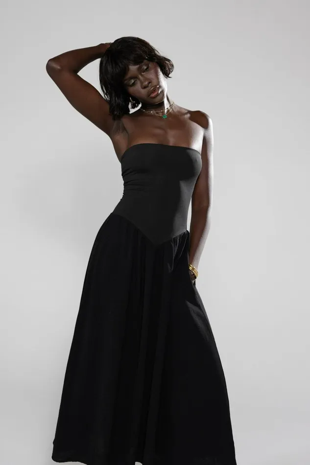 RESA Midi Dress Mackenzie Dress In Black 8211 Women