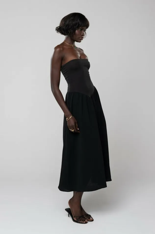 RESA Midi Dress Mackenzie Dress In Black 8211 Women