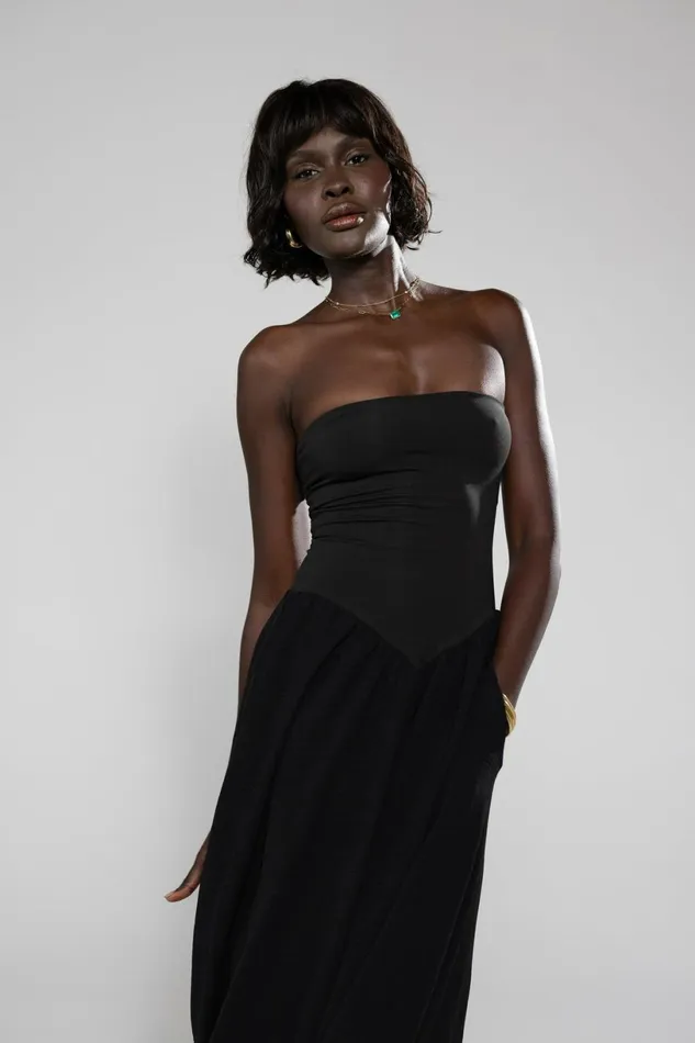 RESA Midi Dress Mackenzie Dress In Black 8211 Women