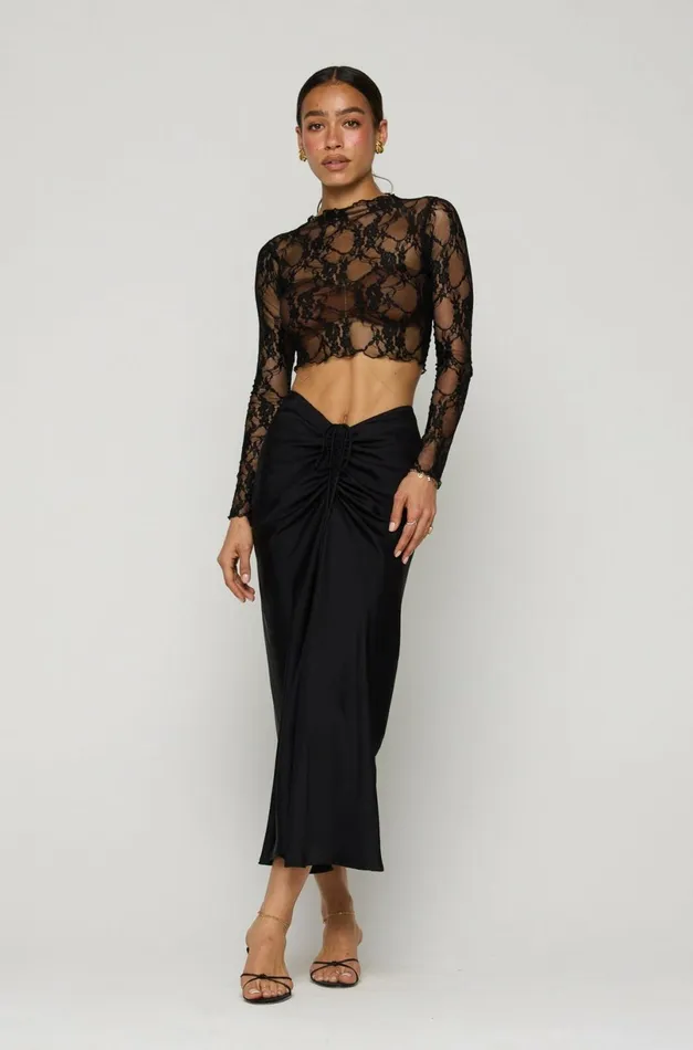 RESA Tops Ida Lace Top In Black 8211 Women