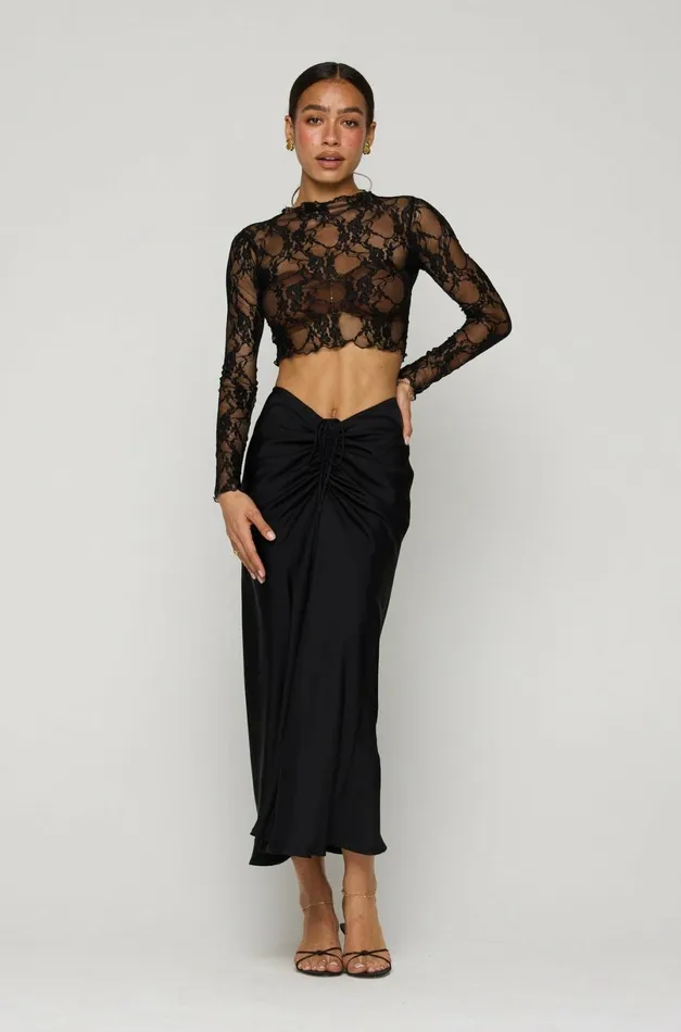 RESA Tops Ida Lace Top In Black 8211 Women
