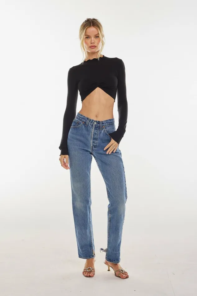 RESA Tops Shelby Top In Black Knit 8211 Women