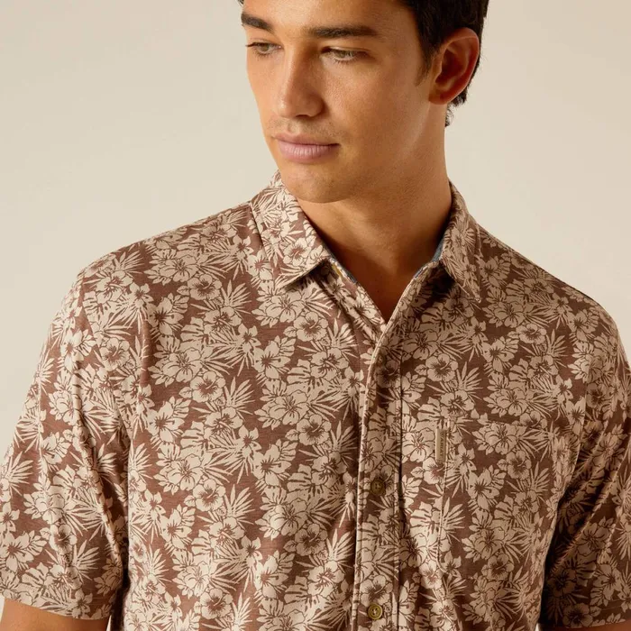 Retro Button Down Shirt Desert Mocha Men Ariat Button Down Shirts Retro Button Down Shirt Desert Mocha Men Ariat Button Down Shirts