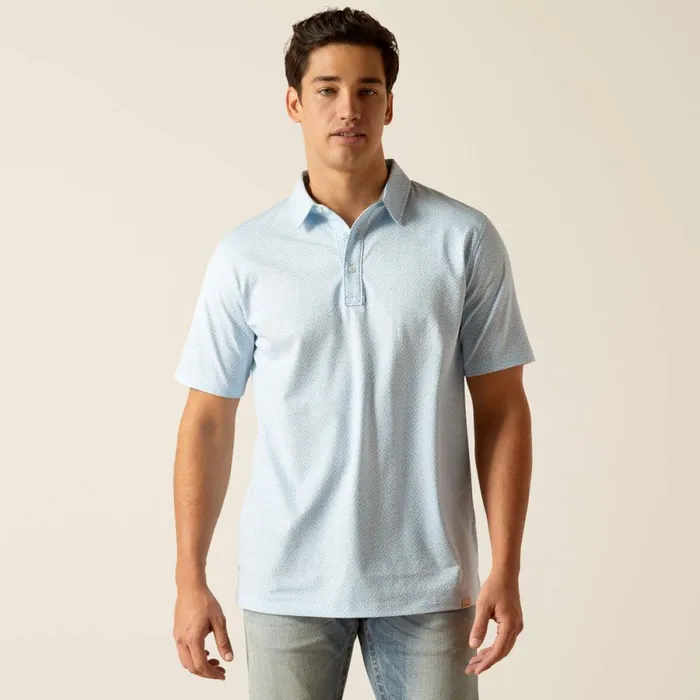 Retro Polo Cashmere Blue Men Ariat TShirts and Polos