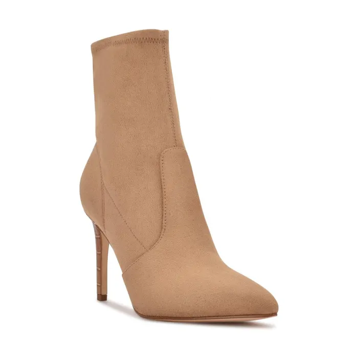 Reves Dress Booties Tan Suede Women Nine West Boots and Booties Reves Dress Booties Tan Suede Women Nine West Boots and Booties