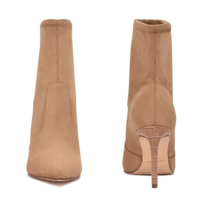 Reves Dress Booties Tan Suede Women Nine West Boots and Booties Reves Dress Booties Tan Suede Women Nine West Boots and Booties