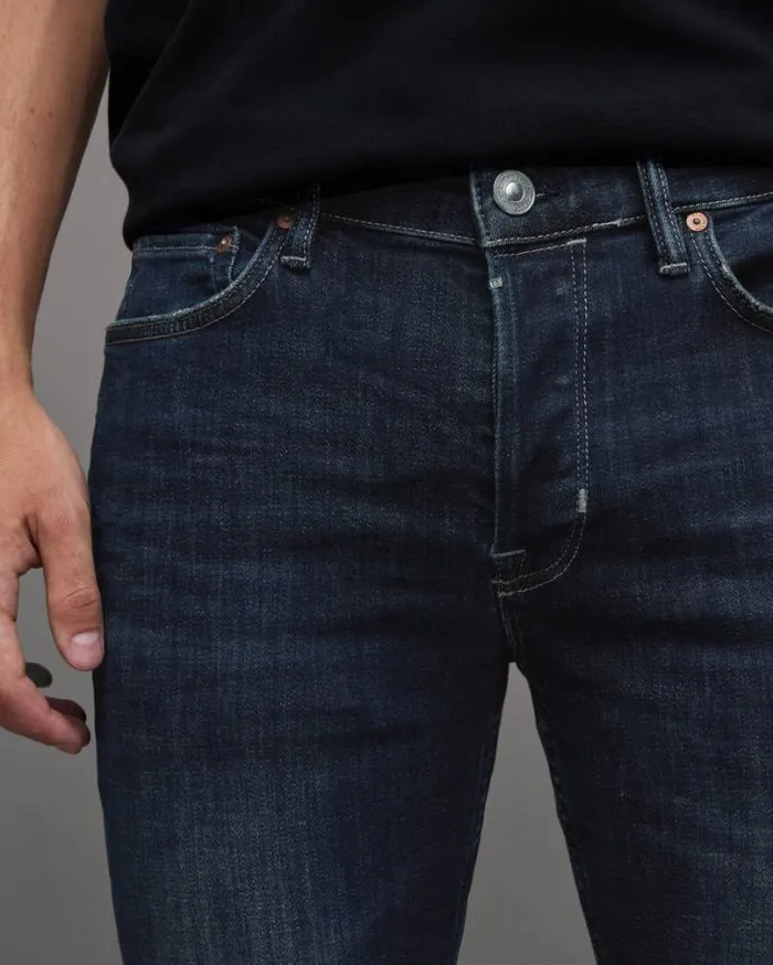 Rex Slim Fit Soft Stretch Denim Jeans Indigo Men AllSaints Pants