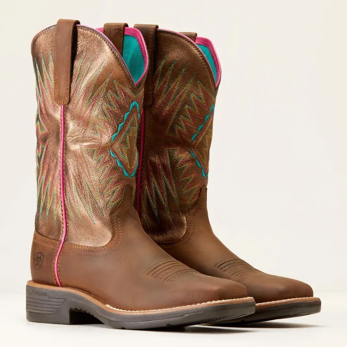 Ridgeback Western Boot Distressed Tan Women Ariat Western Boots Ridgeback Western Boot Distressed Tan Women Ariat Western Boots