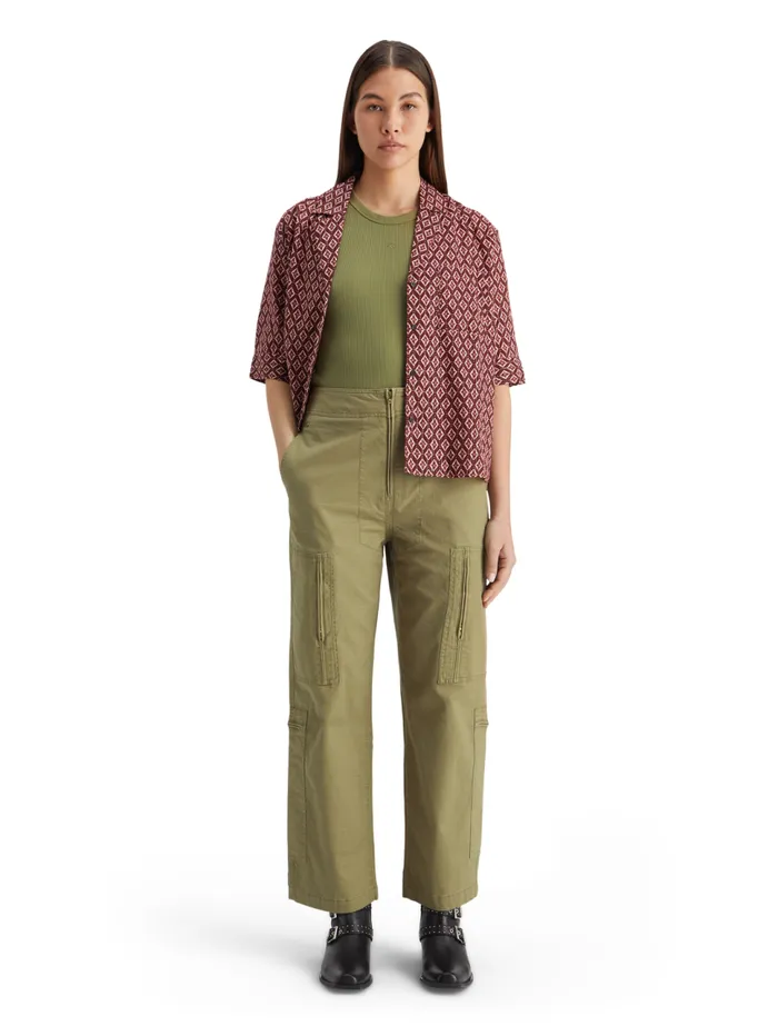 Ripstop Utility Pant Washed Military Women Scotch and Soda Pants