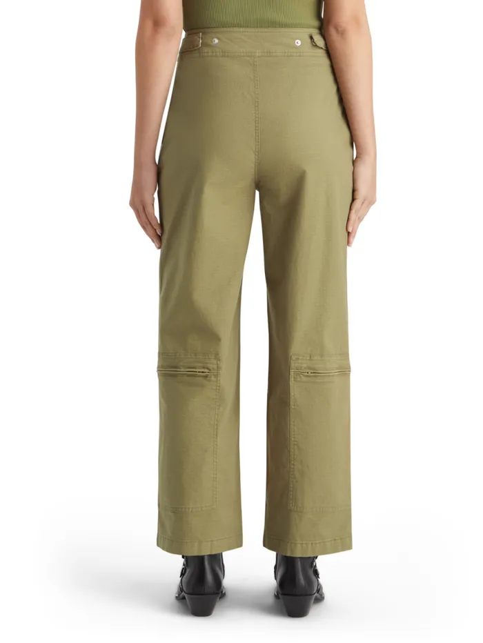 Ripstop Utility Pant Washed Military Women Scotch and Soda Pants